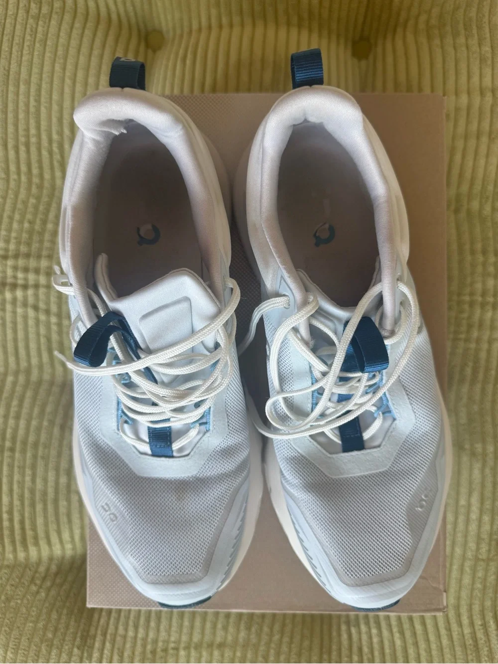 On Running Cloudtec women’s Running Shoes - White & Blue Outsole - Picture 4 of 5